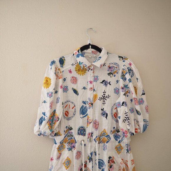 Label of Love Portafino Playsuit Short Sleeve Floral Romper sz L - Picture 6 of 13